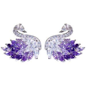 Swan Earrings